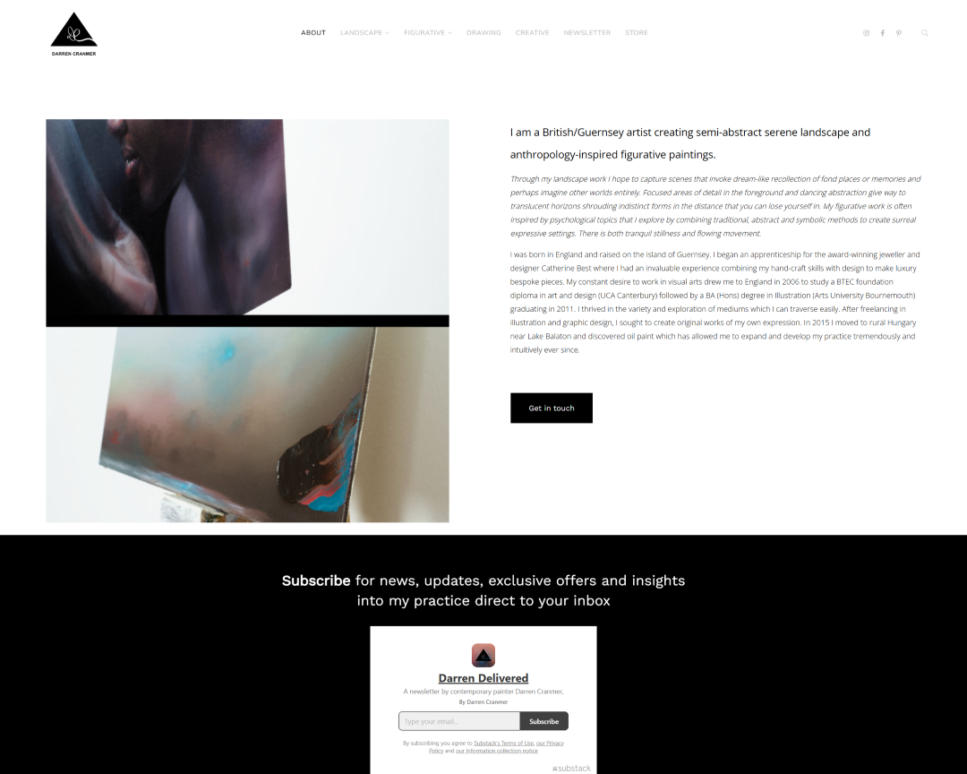 Darren Cranmer - Portafolio de pintura figurativa