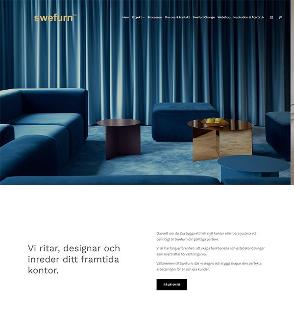 Swefurn Portfolio Website Examples