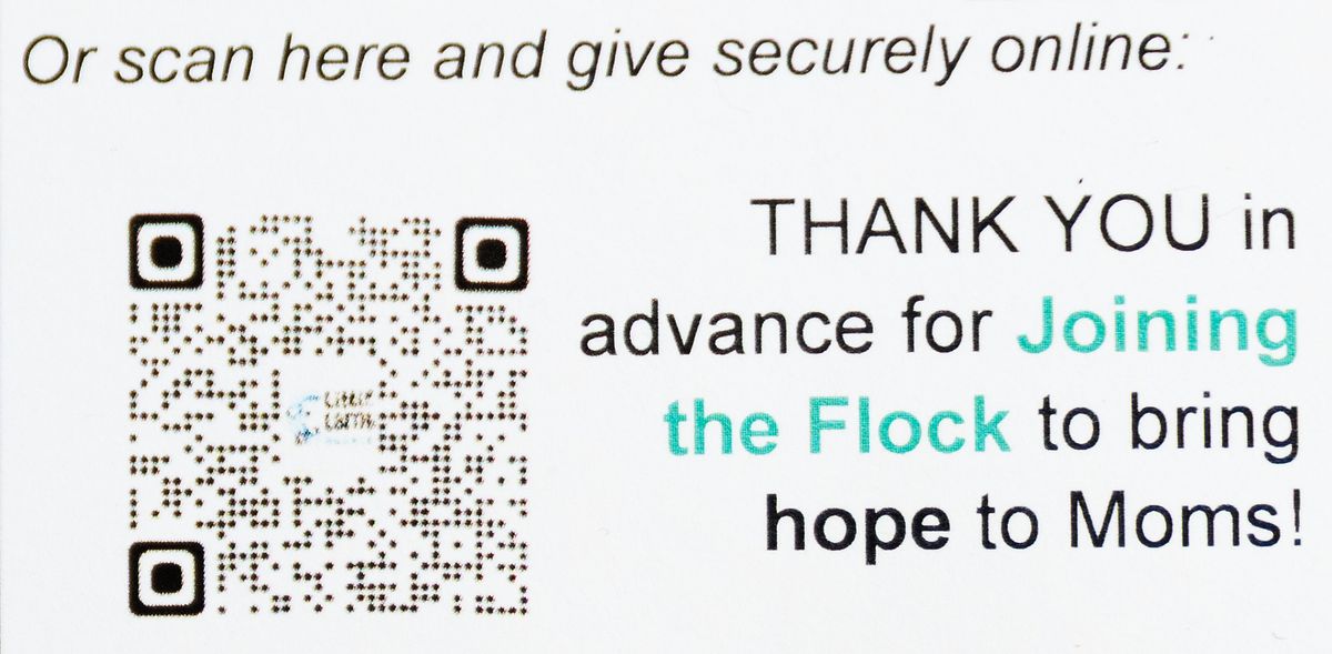 Scan code to help support Little Lambs Resale in Pittsburgh, PA