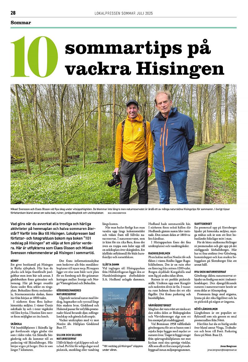 10 sommartips p&aring; vackra Hisingen