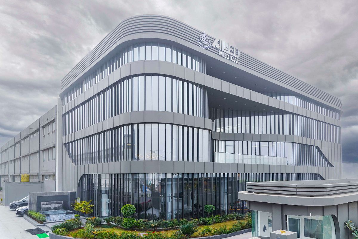 Perfect view of medical building,  renowned medical maufacturer company