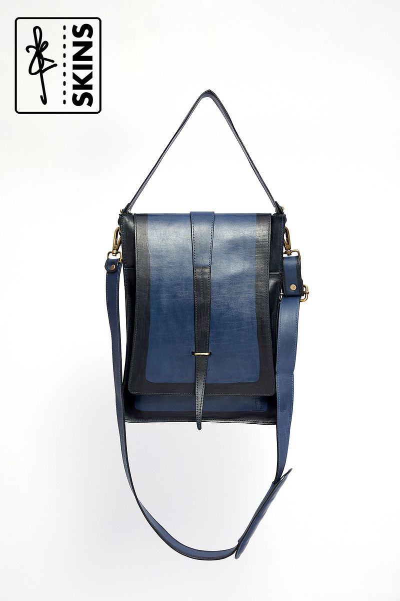 SKINS: Koshā Origin Leather Laptop Vertical Sling Bag