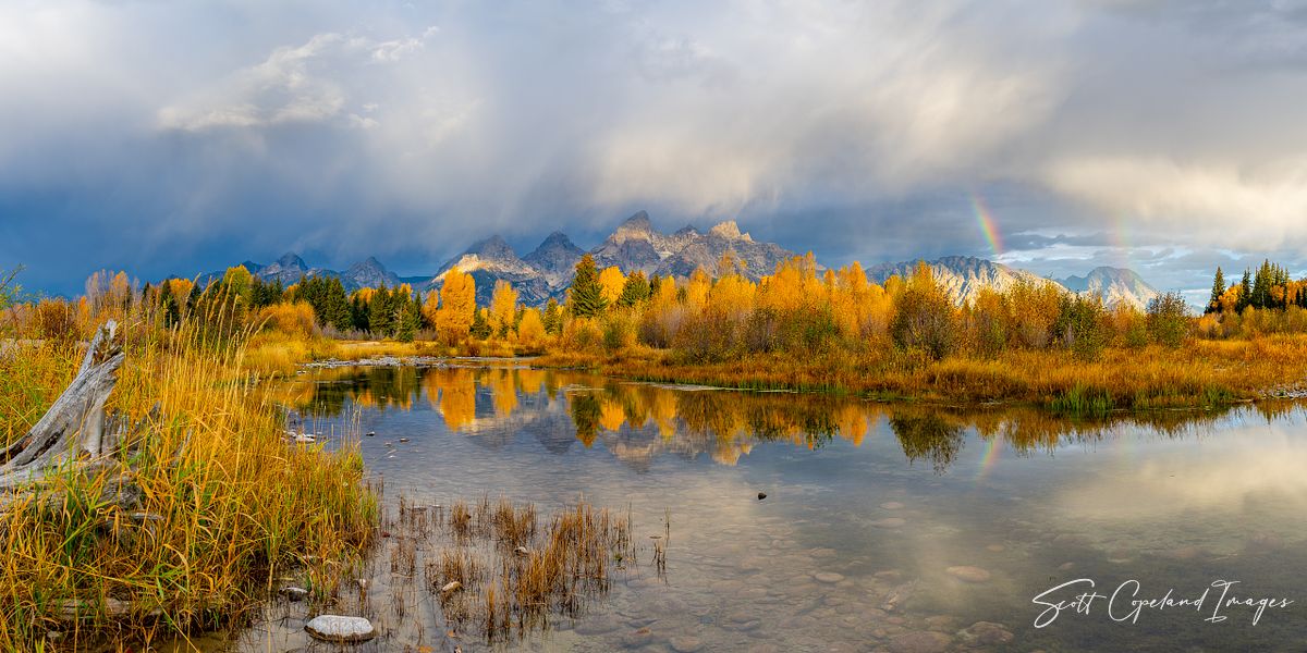 Teton Sunrise Rainbow