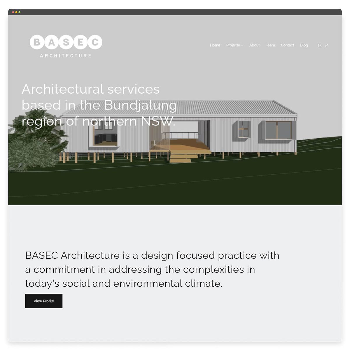 Домашняя страница Basec Architecture