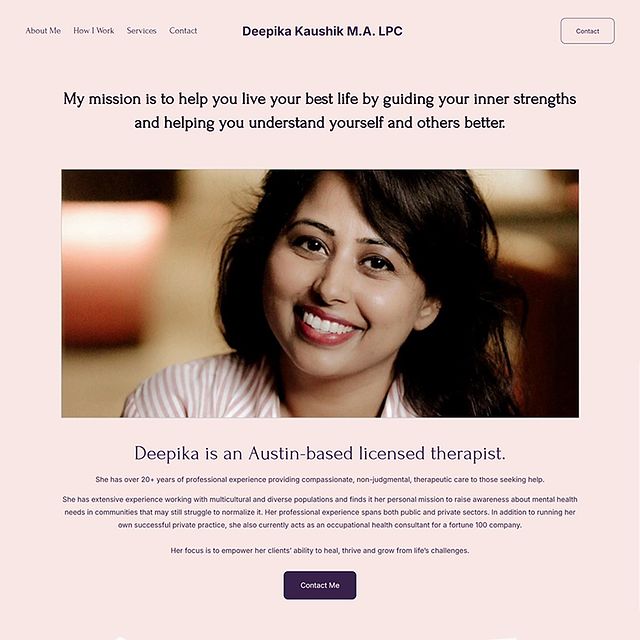 Deepika Kaushik Portfolio Website Examples