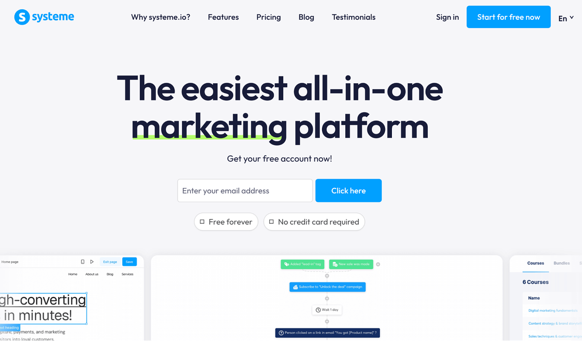 Homepage di System.io
