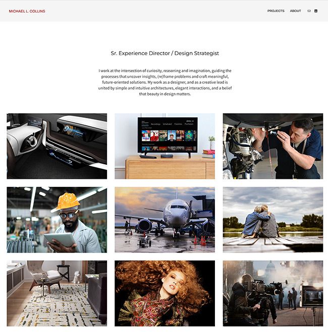 Michael Collins UX Portfolio-Website