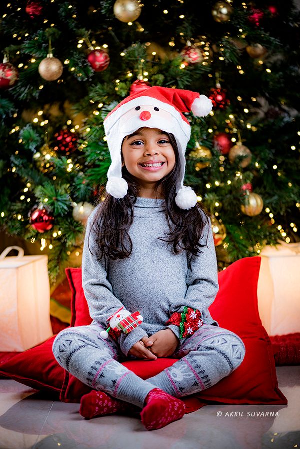 Christmas Portrait by Kids Photographer Akkil Suvarna