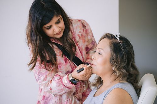 Bride Getting Ready