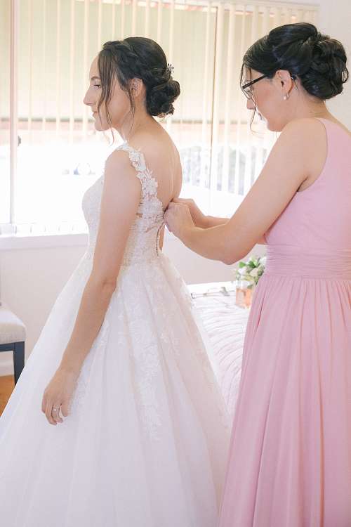 Bride Getting Ready