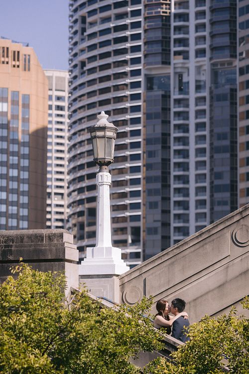 Engagement photo at Harbour Bridge