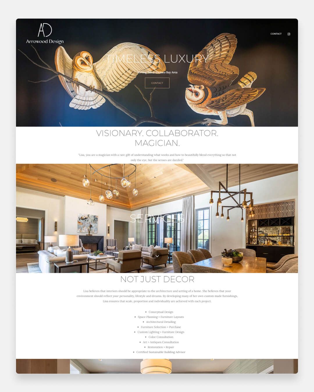 Arrowood Design Agency - Sito Web del portfolio