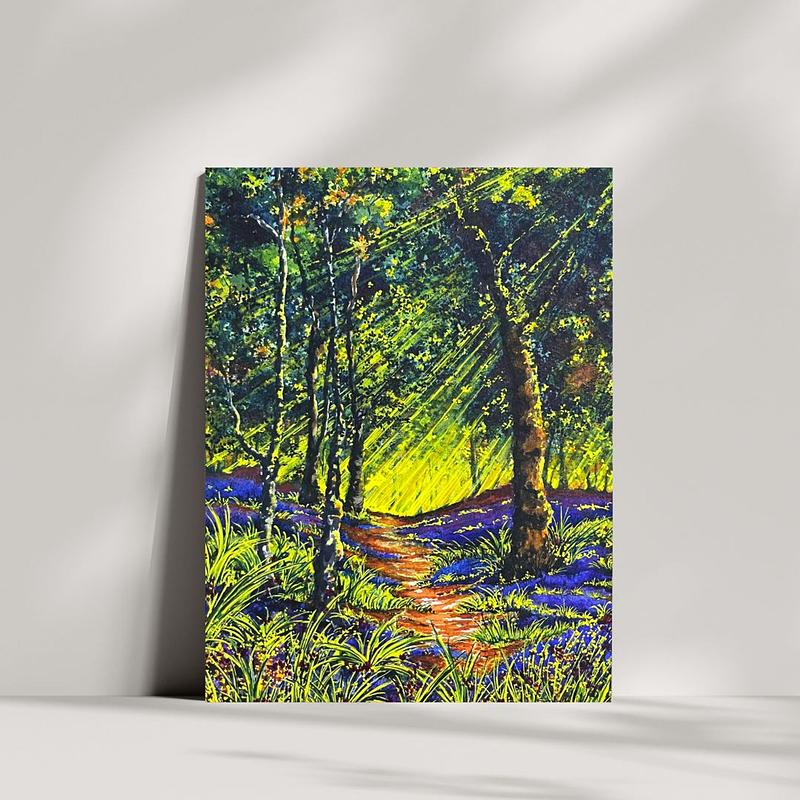 Whispers of a Bluebell Woodland