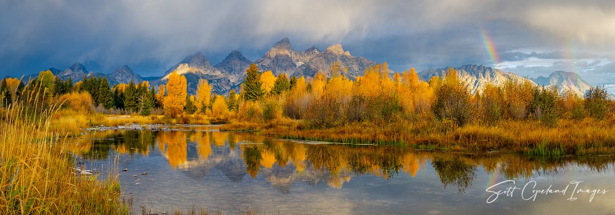Teton Sunrise Rainbow