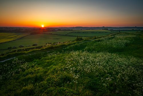 Late Spring Sunrise at Old Sarum