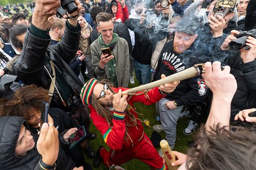 420 Gathering Draws Thousands to Hyde Park , London, UK