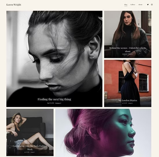 Sito web del blog personale
