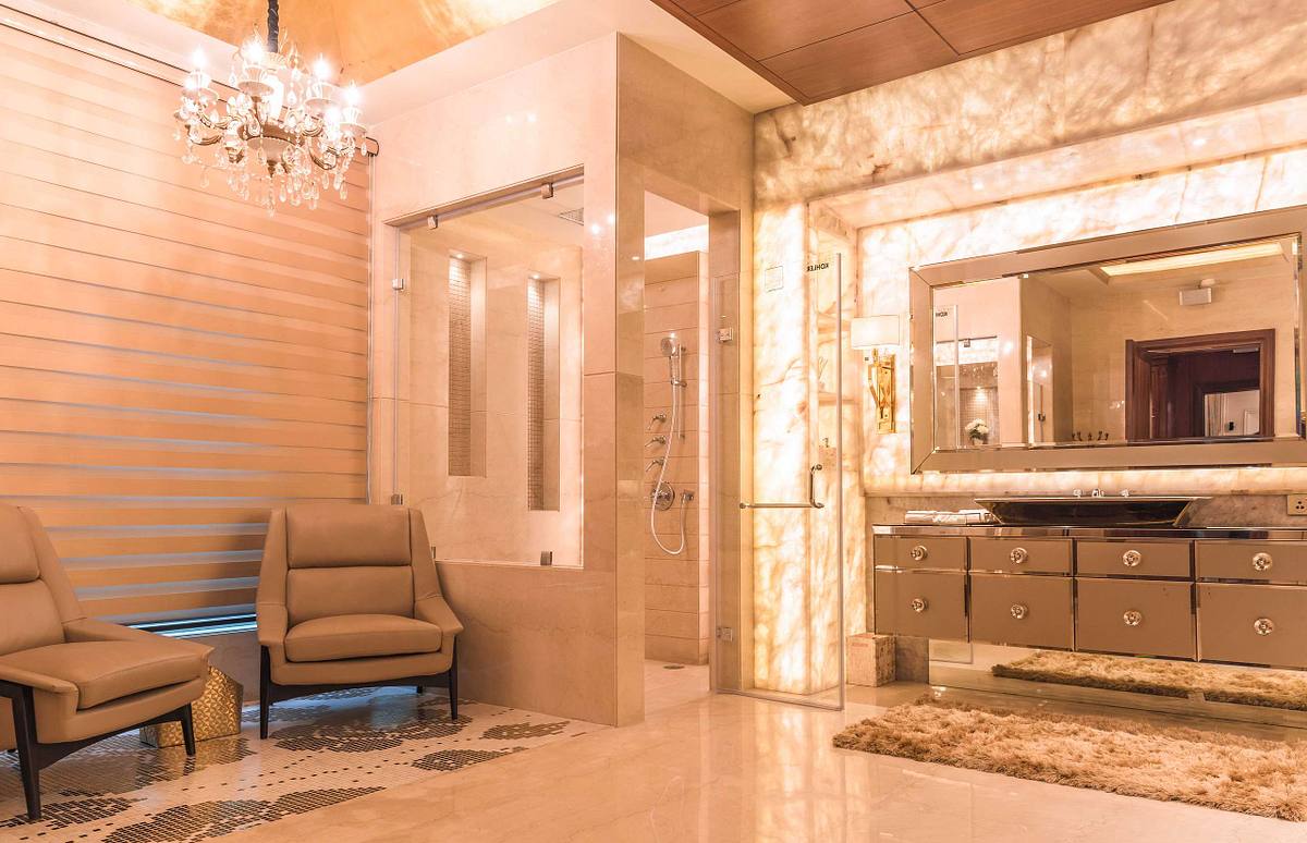 Interior view of the residential flat,