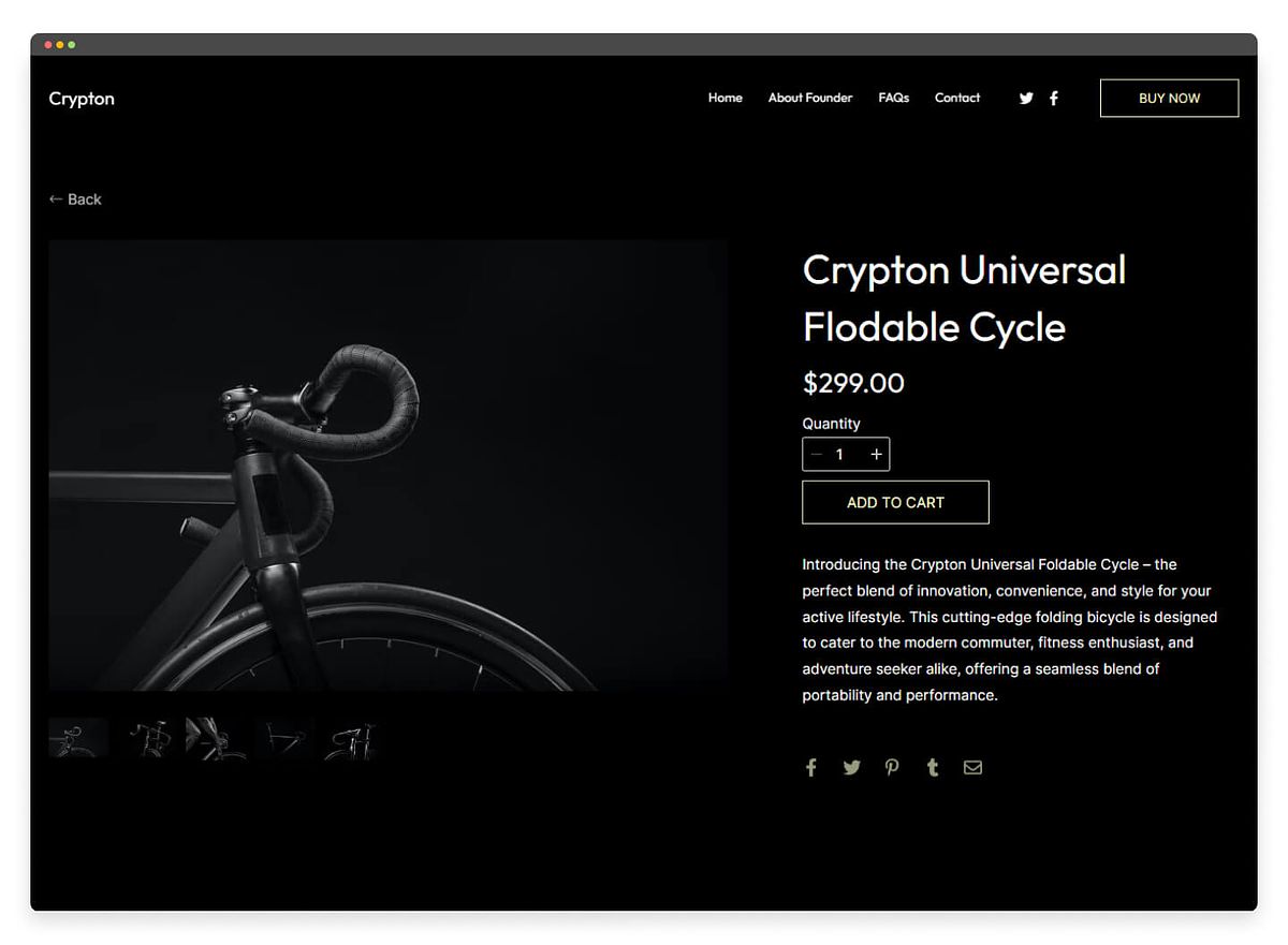 Crypton - Pixpa Store Template