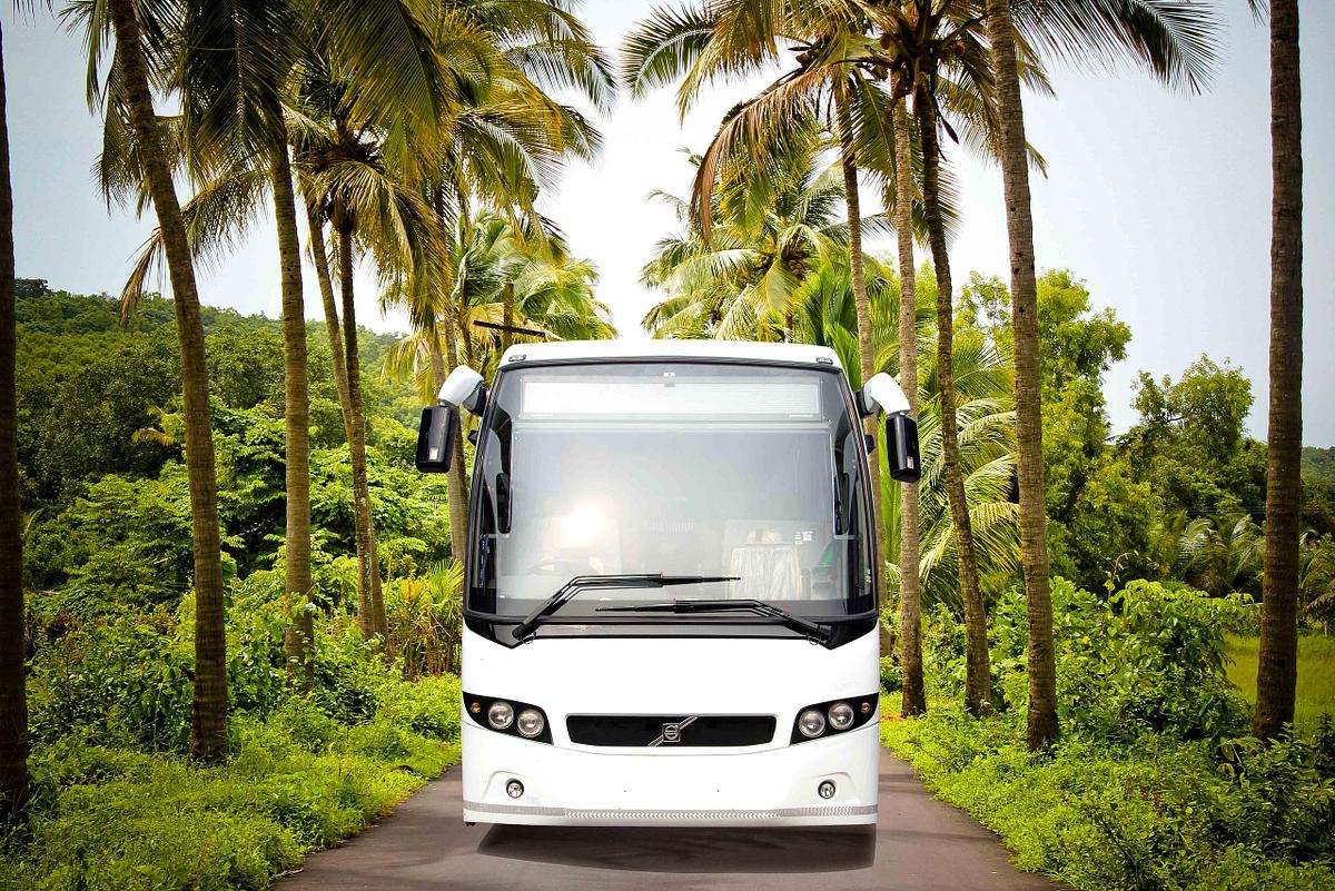 Volvo bus visuals were shot for branding & promotion across India