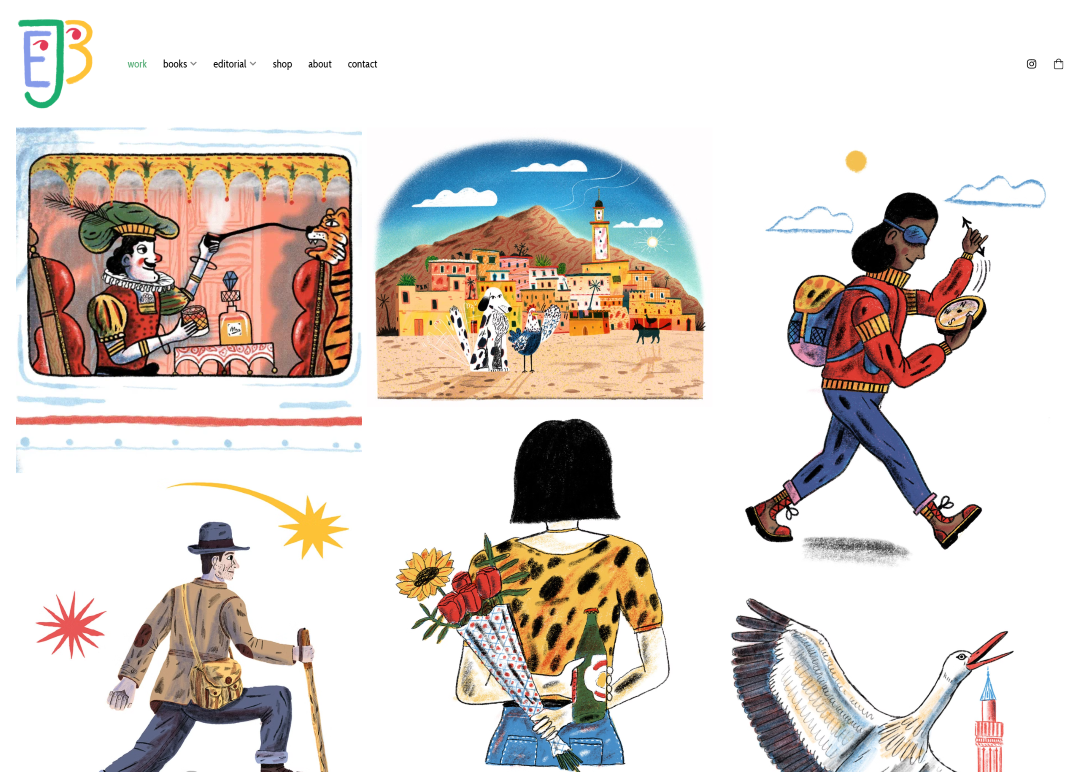 Portfólio de ilustrações do artista Edjbrown