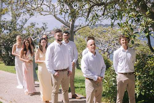 Wedding ceremony at Bradleys Head Amphitheatre