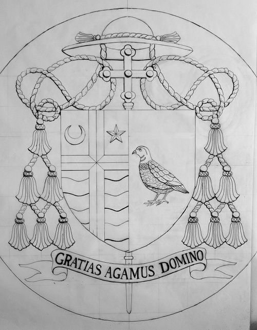 coat of arms design for Bishop McKnight