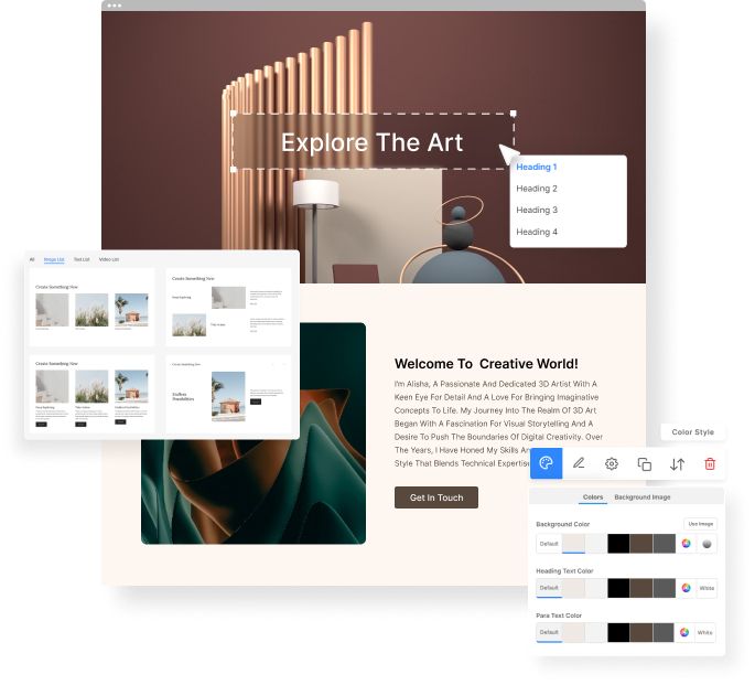 twórca portfolio online