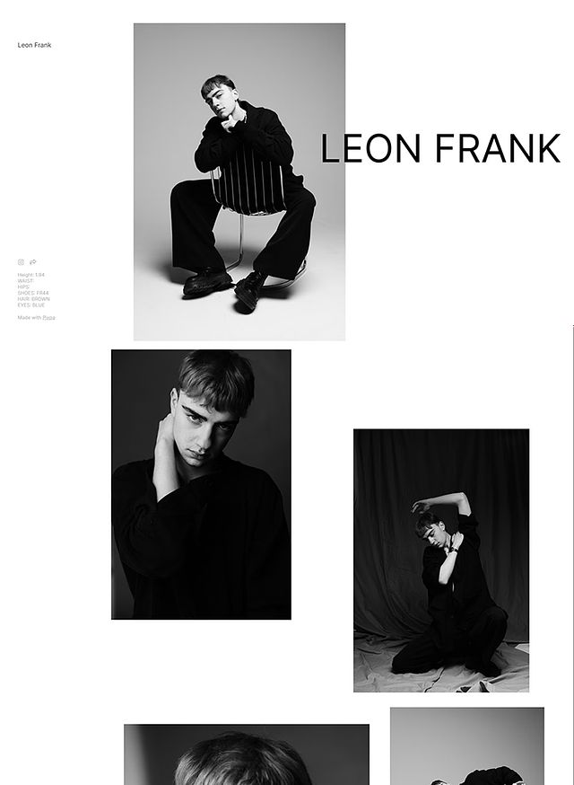 Exemples de sites Web de portfolio de Leon Frank