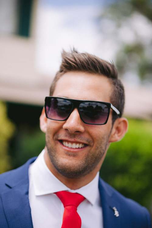 Groom Getting Ready