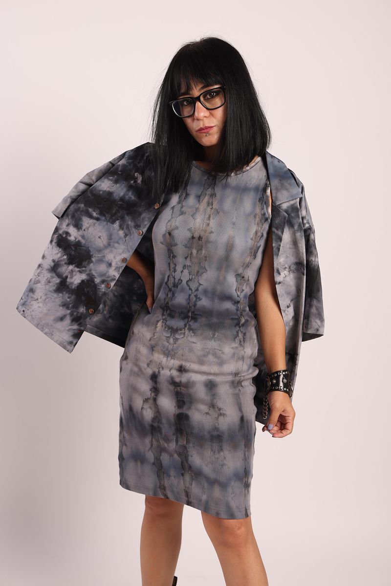 Rib Dress Summer Blue Sky