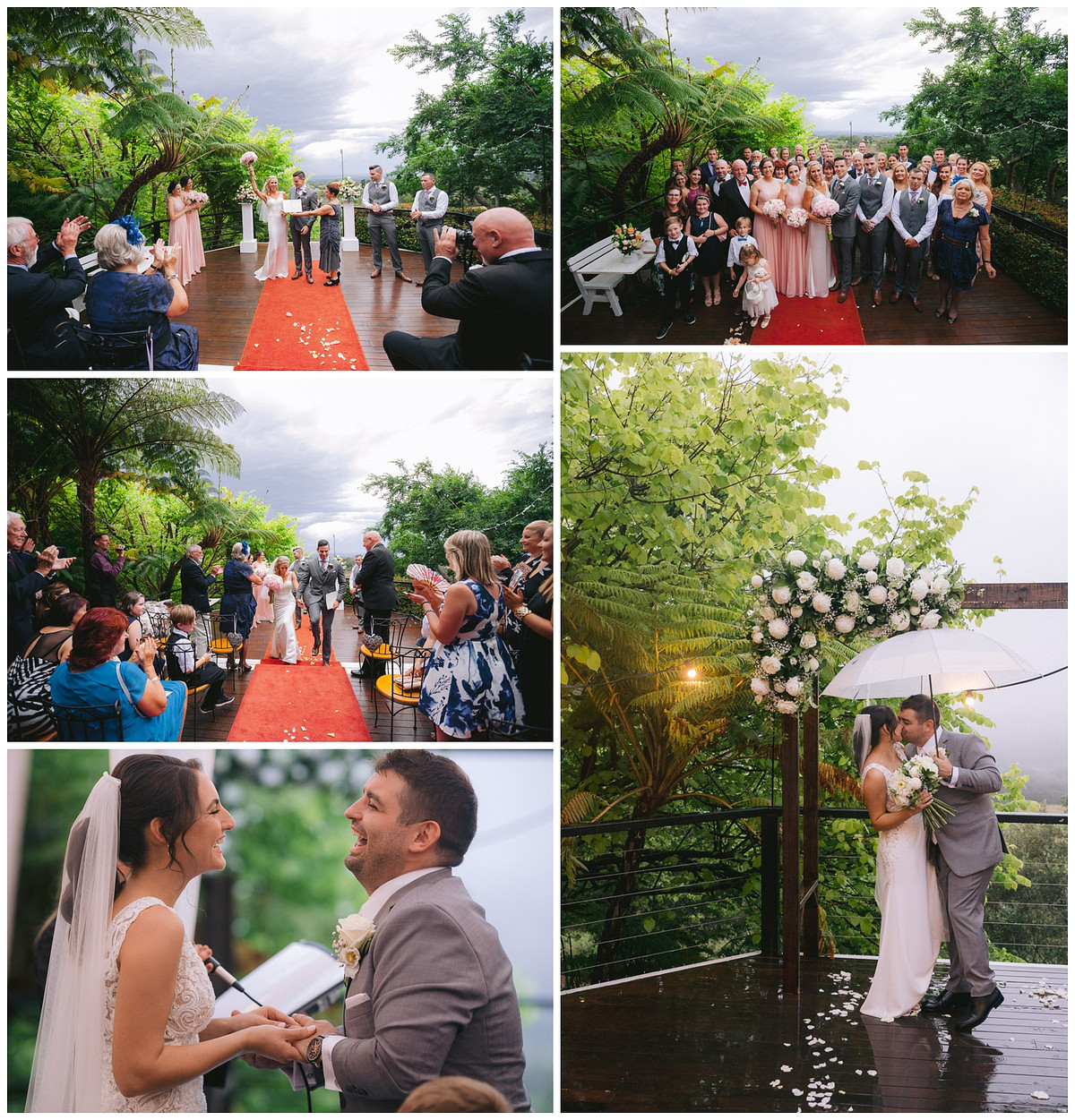 wedding ceremony photos at Loxley on Bellbird Hill Blue Mountains.