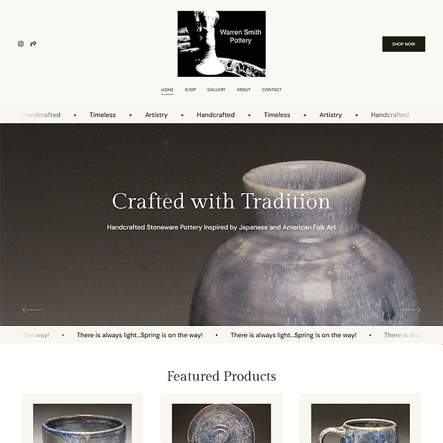 Warren Smith Portfolio Website Examples