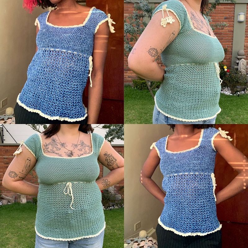 Babydoll Top- Crochet PDF Pattern