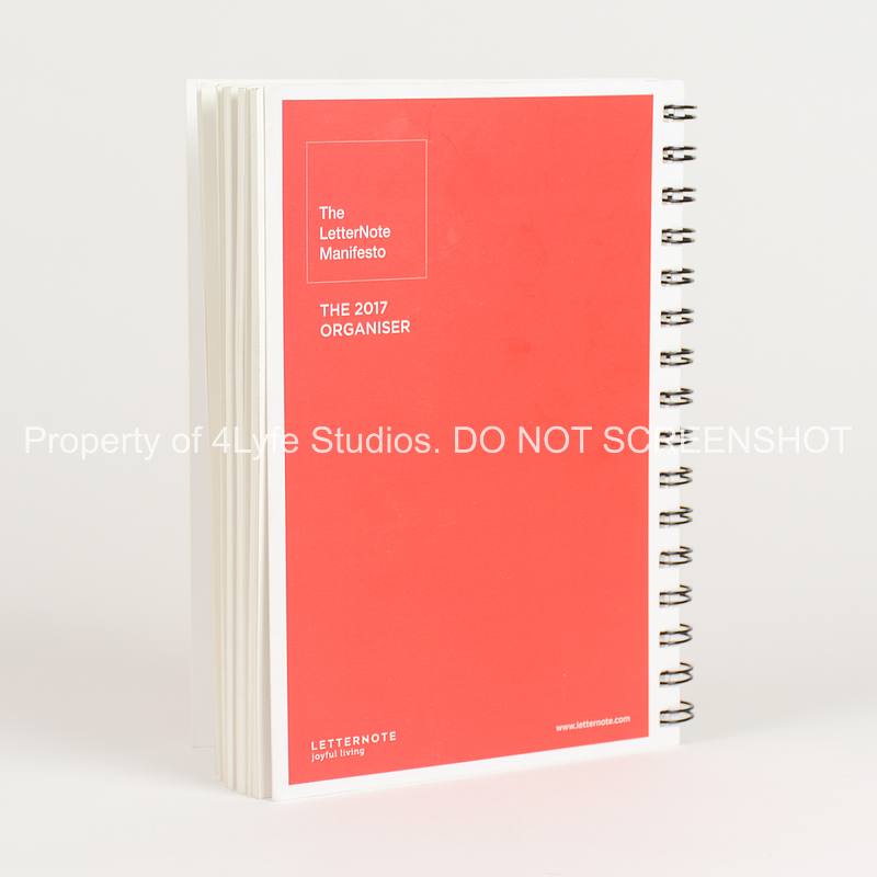 THE LETTERNOTE MANIFESTO - 2017 ORGANISER