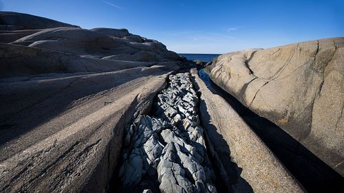 Rocky coast in Verdens Ende