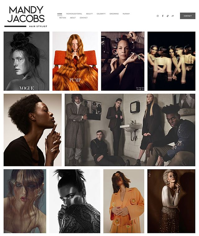 Mandy Jacobs Portfolio Website Examples
