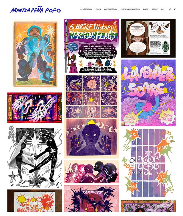 Arantza Pena Popo Portfolio Website Examples