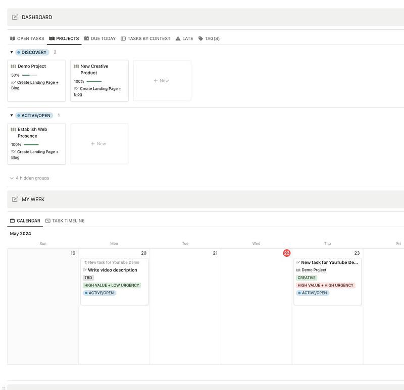 The Creative Project Management Notion Dashboard by DesignMinder™