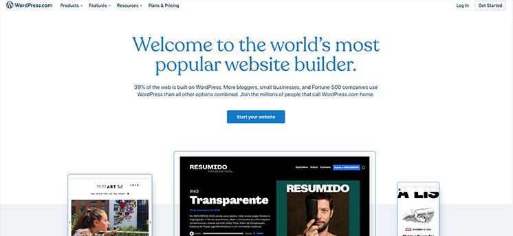 WordPress website bouwplatform