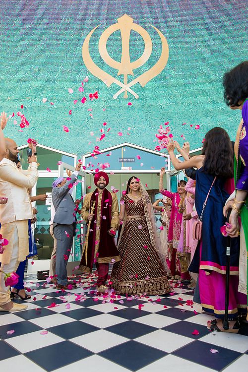 Yuba City Sikh wedding couple