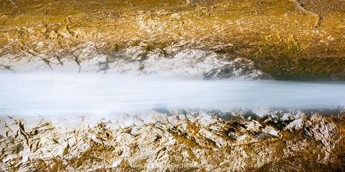 Illusion von Wasser in einer Wüste