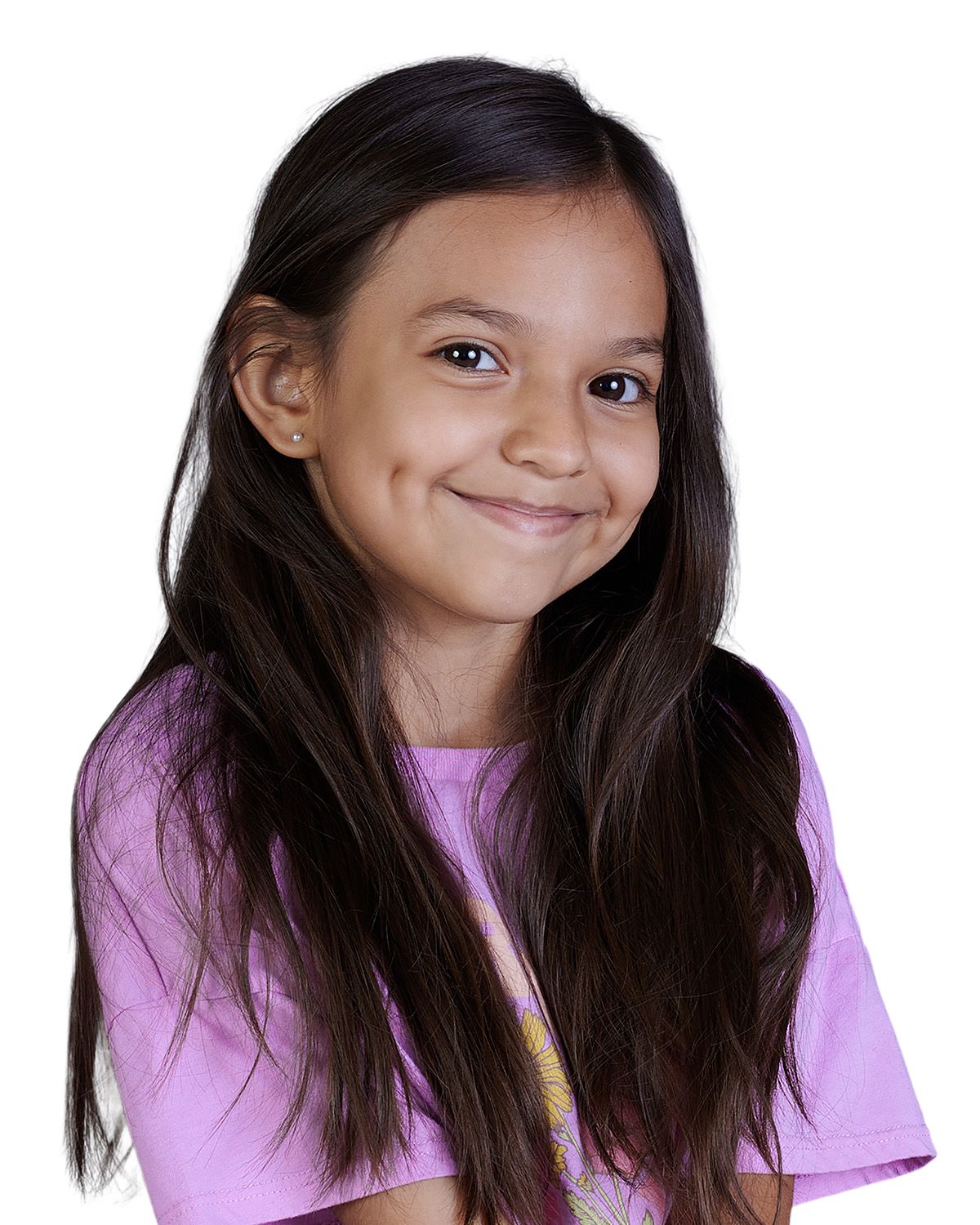 School picture day photo of female student.