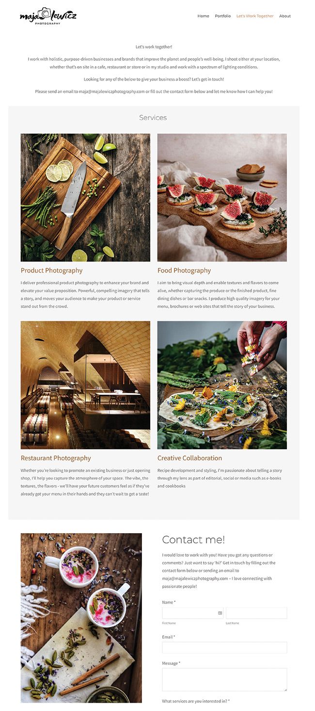 Maja Lewicz&rsquo;s Contact Page