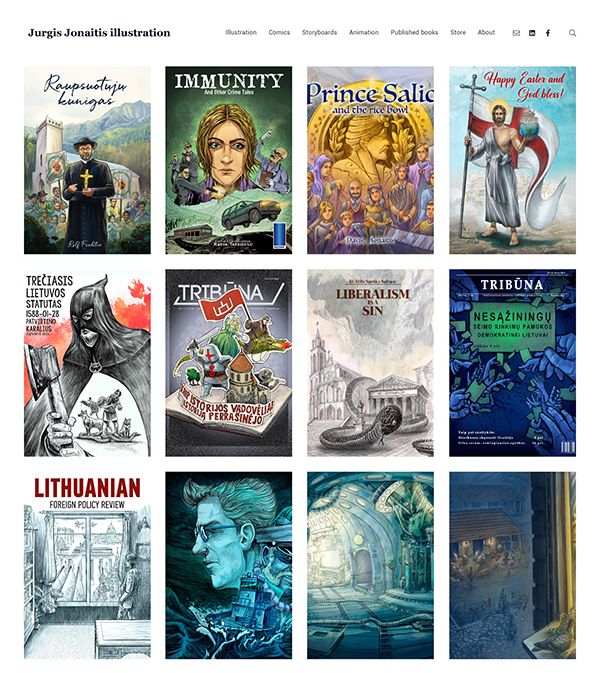 Jurgis Jonaitis Portfolio Website Examples