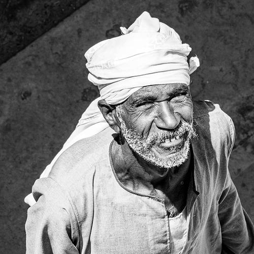 Portrait d'un homme du Nil en Egypte