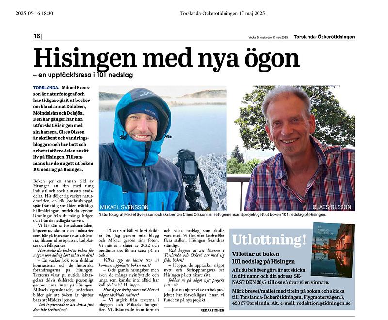 Hisingen med nya &ouml;gon &ndash; en uppt&auml;cktsresa i 101 nedslag