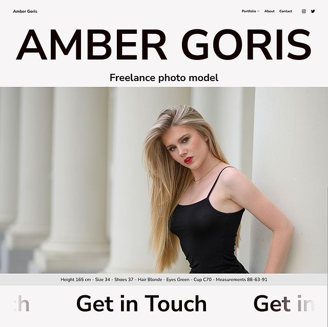 Exemples de sites Web du portefeuille Amber Goris