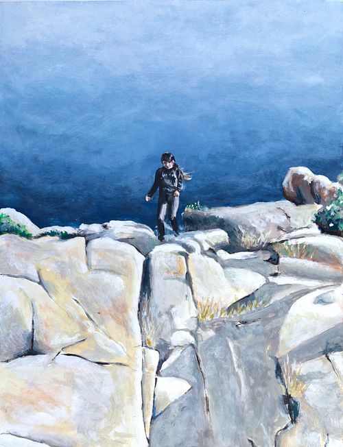 Ashleigh on the Descent