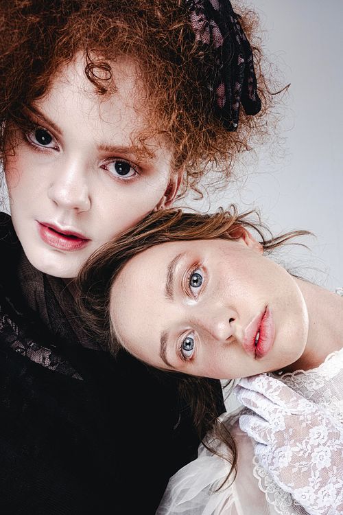 Fashion editorial scene with creative composition, studio work by Mila Filippone.